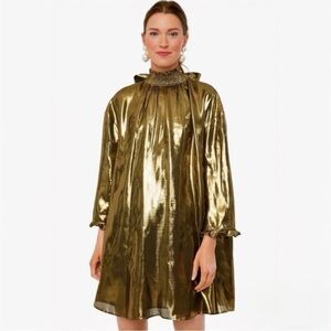 Tuckernuck + RHODE - Gold Metallic Dress